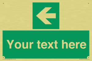 Custom Arrow Left Sign